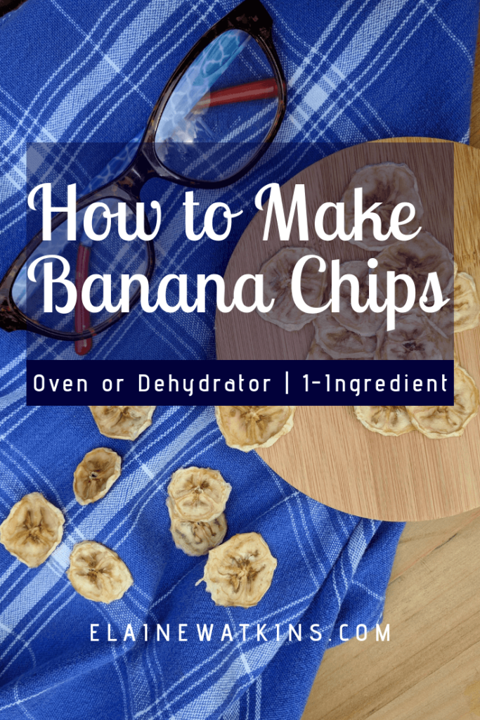 Here's how to make Banana Chips in your dehydrator or oven with just 1-ingredient!
