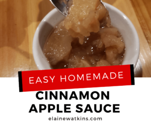 Homemade Cinnamon Apple Sauce