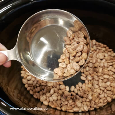 Love this easy, fix it and forget it slow cooker pinto beans recipe that's both nutritious and delicious.
