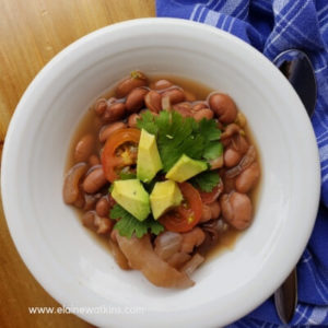 Slow Cooker Pinto Beans is one option given in My Top 7 Tips to Help You Enjoy Celebrations Even With Food Restrictions