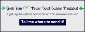 Power Bowl Builder Printable
