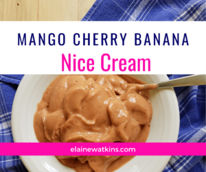 Mango Cherry Banana Nice Cream