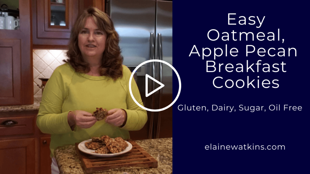 Easy Oatmeal Apple Pecan Breakfast Cookies