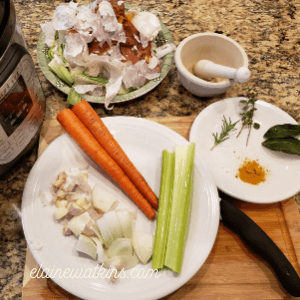 Easy Homemade Vegetable Broth in the Instant Pot