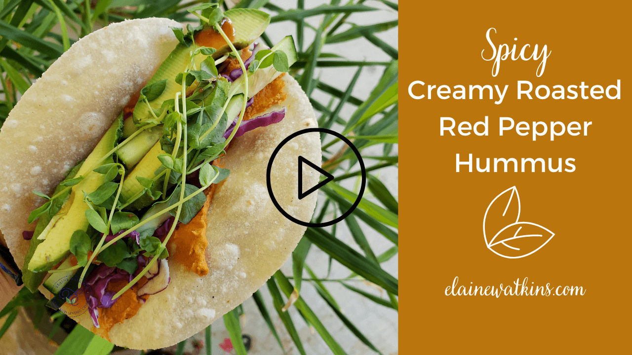 Spicy Roasted Red Pepper Hummus Video