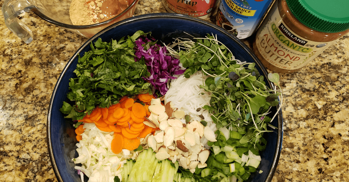 Thai-style Noodle Bowl ingredients