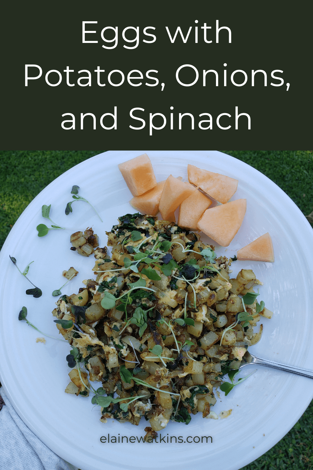 Love These Eggs with Potatoes, Onions, and Spinach (GF, DF)