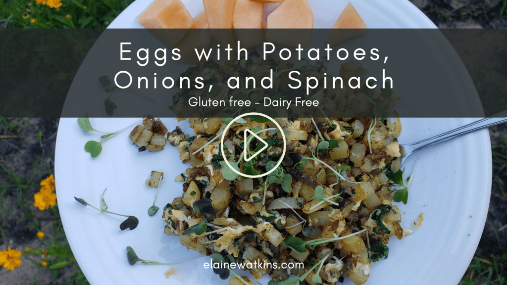 Eggs with Potatoes, Onions, and Spinach Video